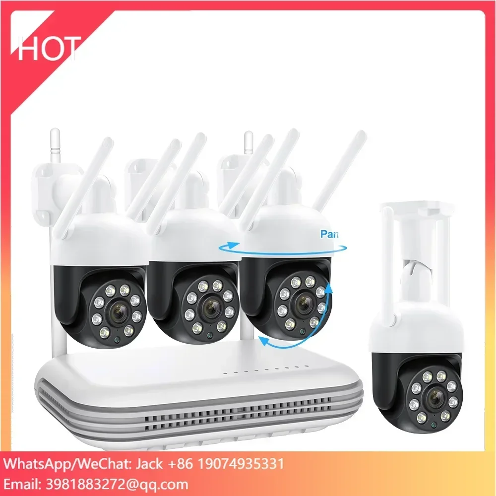 Techage Hd Smart Home Wifi Camera Security Ip 4Mp Speaker Camera Video Cctv Surveillance System