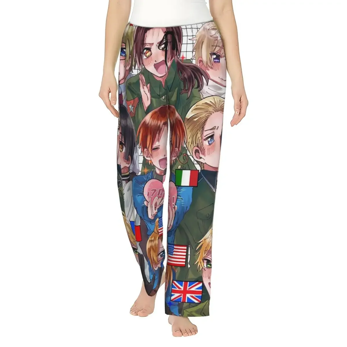 Custom Hetalia Group World Stars Women Pajama Pants Lounge Sleep Sleepwear Bottoms with Pockets
Custom Hetalia Group World Stars Women Pajama Pants Lounge Sleep Sleepwear Bottoms with Pockets