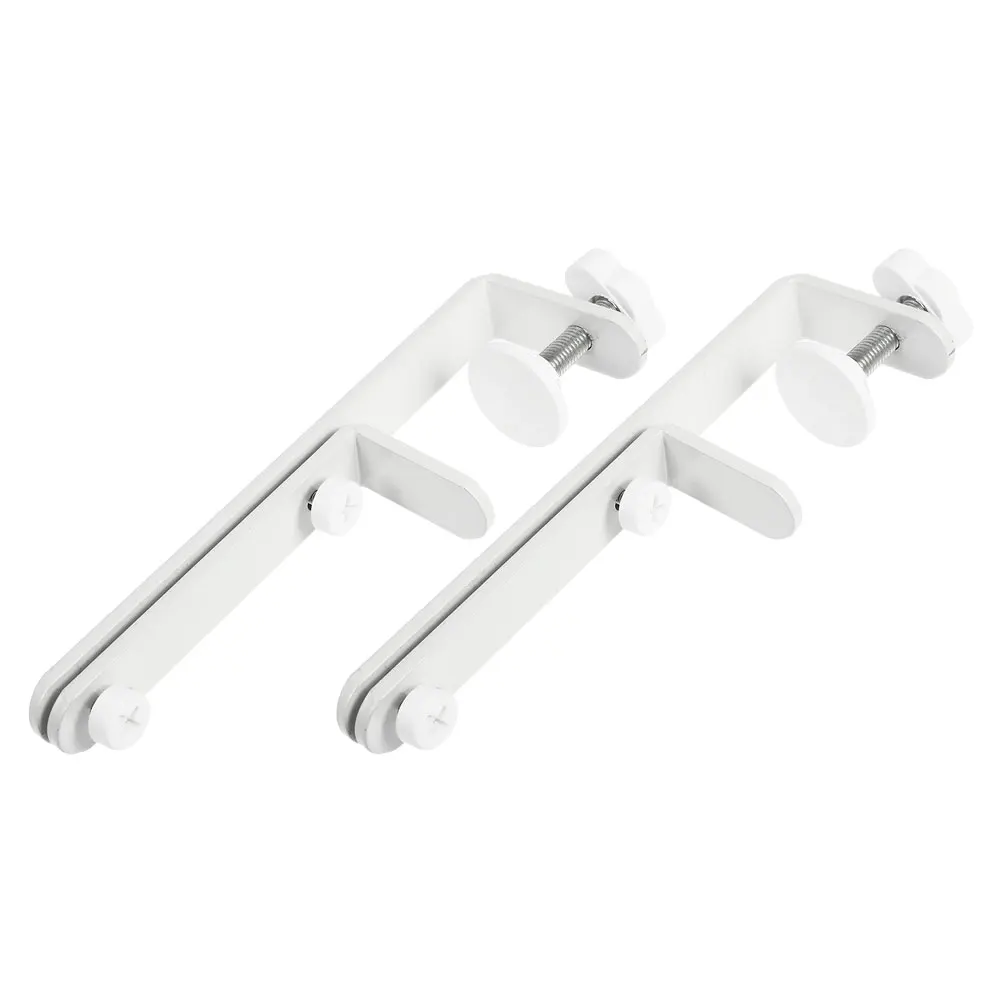 2pcs White Desk Mount Pegboard Brackets Stable Support Durable Coating Easy Installation Storage Rack Hardware 
2pcs White Desk Mount Pegboard Brackets Stable Support Durable Coating Easy Installation Storage Rack Hardware