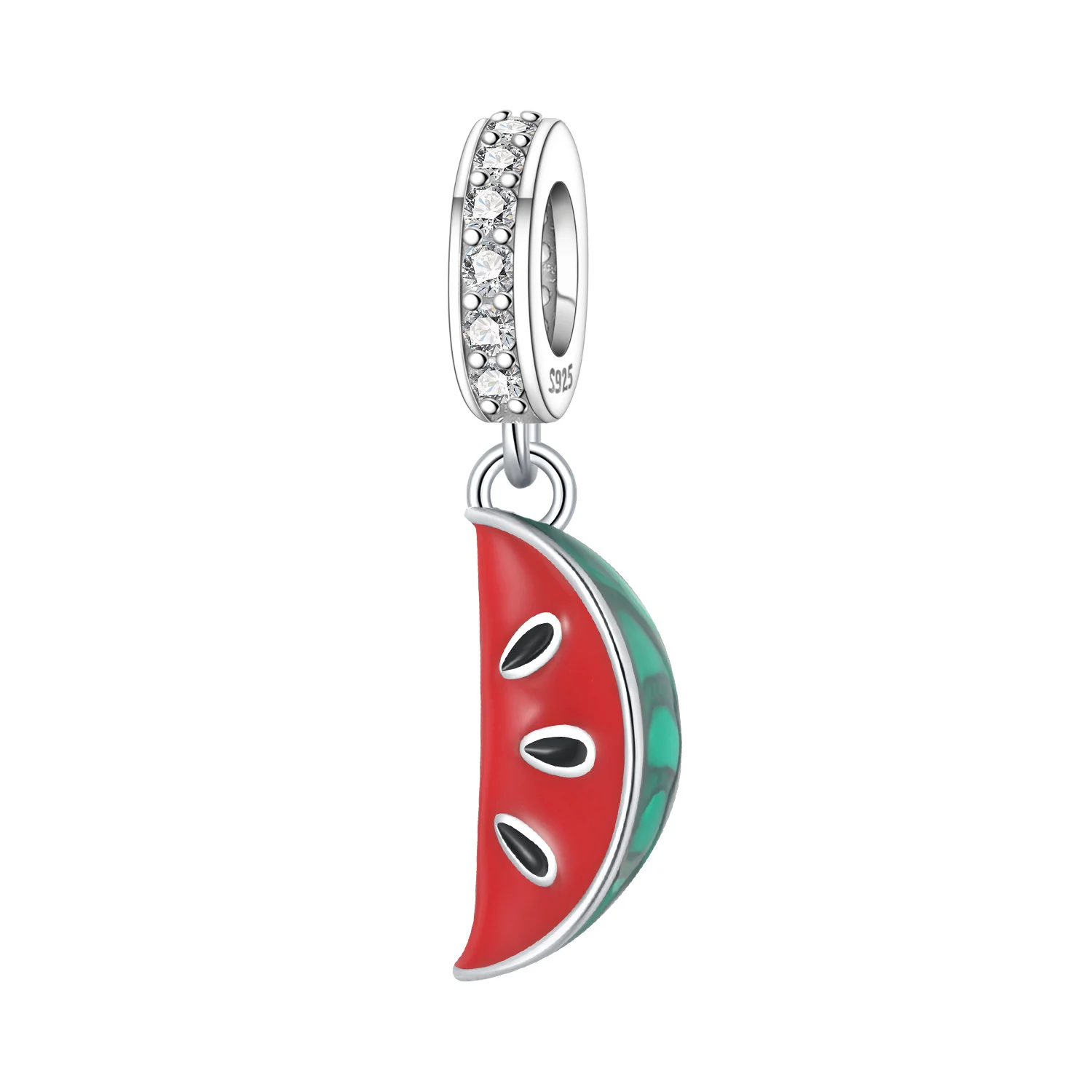 PANPOKI 925 Sterling Silver Summer Watermelon Fruit Bead Original Pendants Bracelet Necklace Charm Party Birthday DIY Gifts
PANPOKI 925 Sterling Silver Summer Watermelon Fruit Bead Original Pendants Bracelet Necklace Charm Party Birthday DIY Gifts