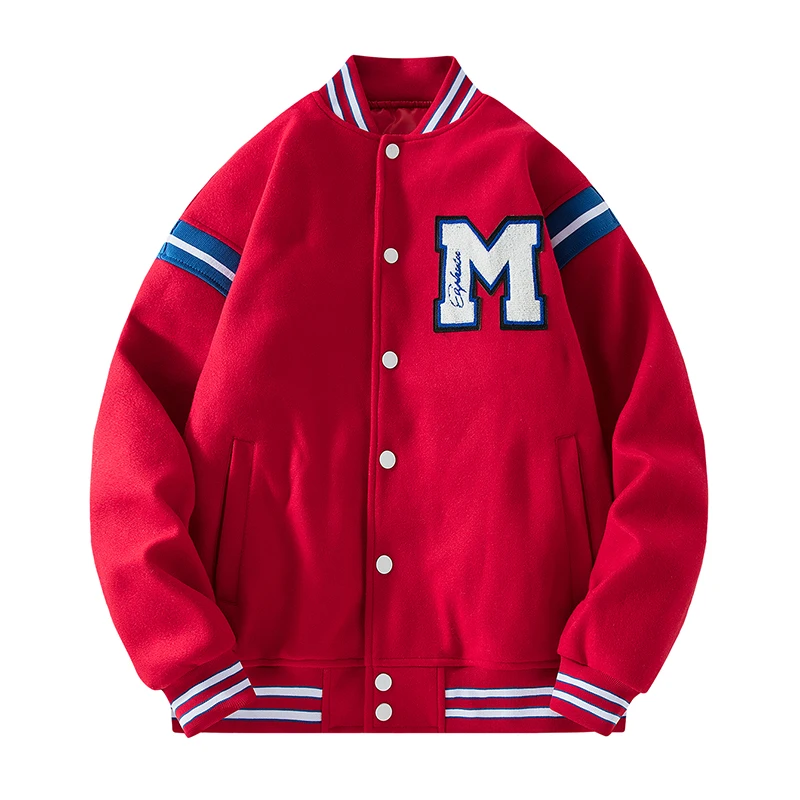 Men's Letter Embroidery Bomber Jacket Unisex Varsity Baseball Coats Vintage Loose Outerwear Spring&Autumn Streetwear 24H shipped 
Men's Letter Embroidery Bomber Jacket Unisex Varsity Baseball Coats Vintage Loose Outerwear Spring&Autumn Streetwear 24H shipped