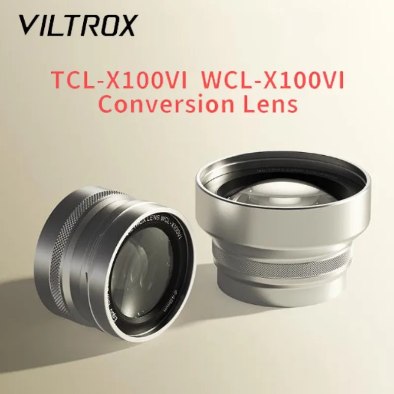 Преобразовательная линза VILTROX TCL-X100VI/WCL-X100VI для серии Fujifilm X100 Расширяет конверсионные линзы для Fujifilm X100VI X100V X100F
Преобразовательная линза VILTROX TCL-X100VI/WCL-X100VI для серии Fujifilm X100 Расширяет конверсионные линзы для Fujifilm X100VI X100V X100F