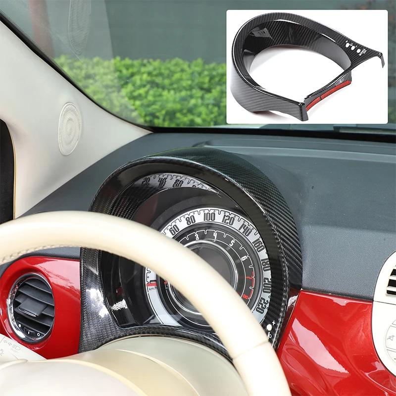 Real Carbon Fiber Car Dashboard Display Meter Ring Speedometer Gauge Cover Trim for Fiat 500 2007-2015 Car Interior Accessories
Real Carbon Fiber Car Dashboard Display Meter Ring Speedometer Gauge Cover Trim for Fiat 500 2007-2015 Car Interior Accessories