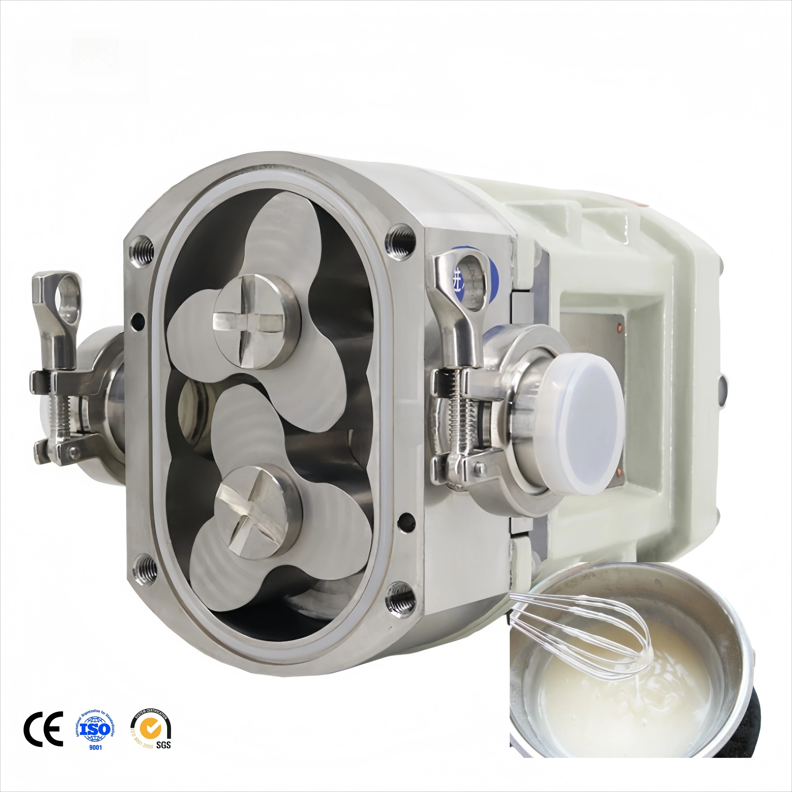ISO CE Certified Heavy 3-Blades Lobe Pump for High Viscosity Liquids Flexible Lobe Pump for Honey Cream Sauce Transfer
ISO CE Certified Heavy 3-Blades Lobe Pump for High Viscosity Liquids Flexible Lobe Pump for Honey Cream Sauce Transfer