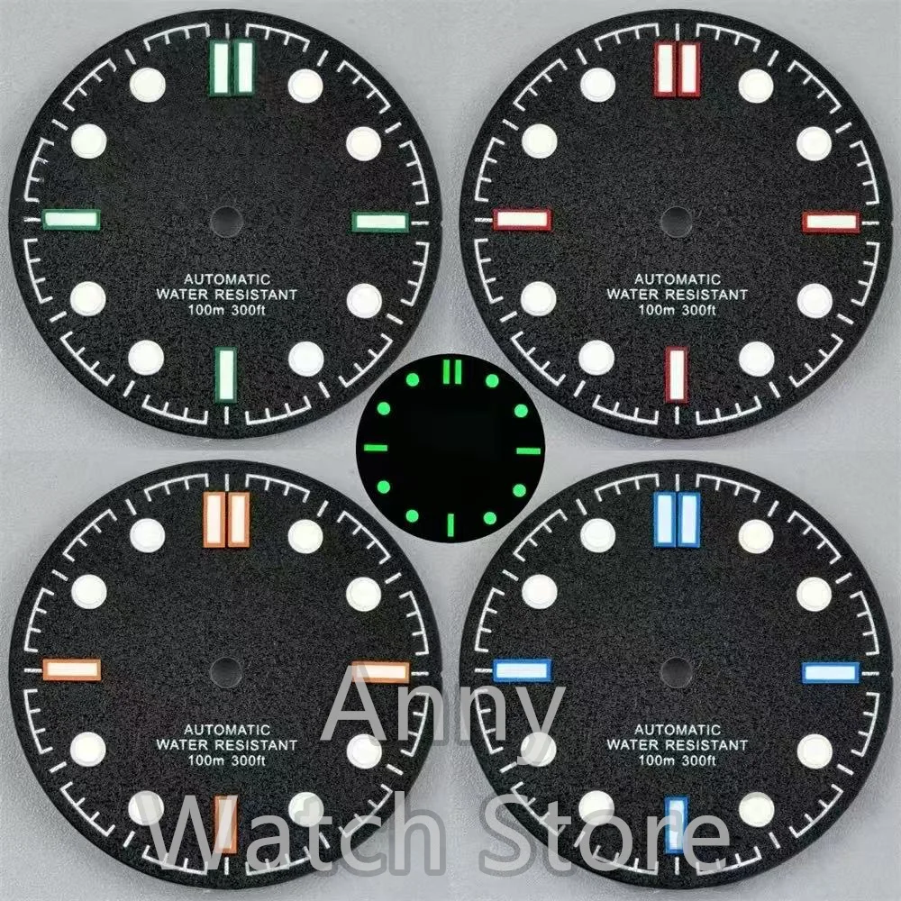 31mm Black Texture Watch Dial 3-pins Watch Hands With Green Luminous Fits For NH35/ETA PT5000 Movement Watch Accessories
31mm Black Texture Watch Dial 3-pins Watch Hands With Green Luminous Fits For NH35/ETA PT5000 Movement Watch Accessories
