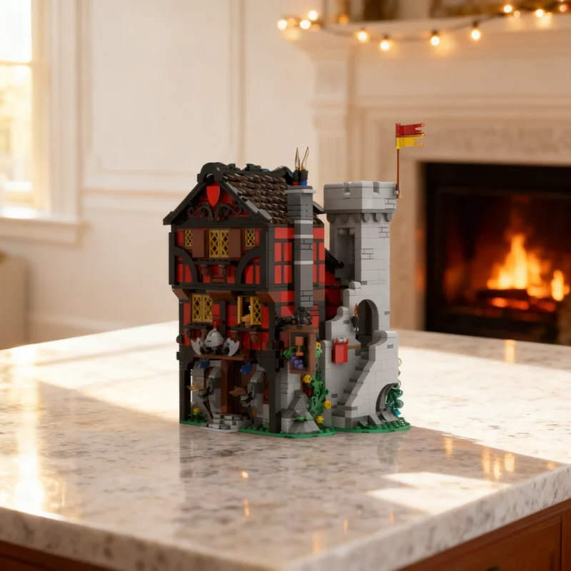 767pcs MOC Guarded Inn Medieval Town Square Modification Castle Fortress Model Building Blocks Adventure Technical Fan Toy Gift
767pcs MOC Guarded Inn Medieval Town Square Modification Castle Fortress Model Building Blocks Adventure Technical Fan Toy Gift