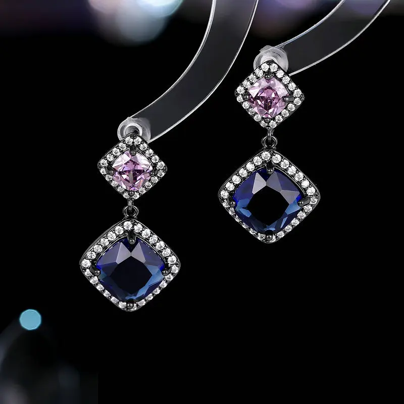 Brilliant Ultra-Shiny Geometric Rhombus Square for Women Commuting Zircon Inlaid Niche Elegant High-End Feel Earrings W
Brilliant Ultra-Shiny Geometric Rhombus Square for Women Commuting Zircon Inlaid Niche Elegant High-End Feel Earrings W