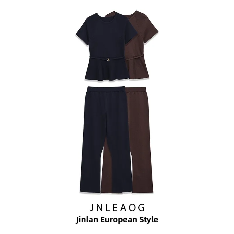 JNLEAOG High Waist Elastic Knitted Top with Belted Hem Straight Leg Pants Women's Fashion Set Autumn New Arrival
JNLEAOG High Waist Elastic Knitted Top with Belted Hem Straight Leg Pants Women's Fashion Set Autumn New Arrival
