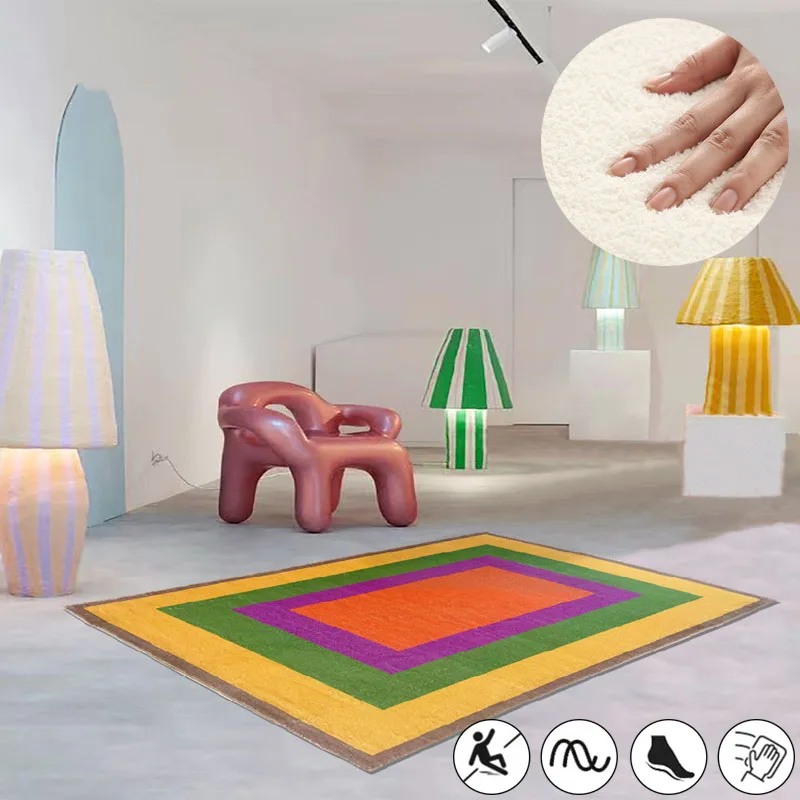 Ins Fashion Living Room Decoration Carpet Casual Plush Bedroom Bedside Large Area Mat Simple Balcony Bay Window Fluffy Soft Rug
Ins Fashion Living Room Decoration Carpet Casual Plush Bedroom Bedside Large Area Mat Simple Balcony Bay Window Fluffy Soft Rug