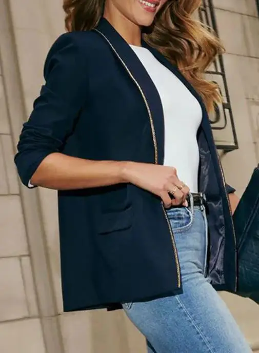 Women's Clothing Autumn Winter 2025 Elegant Temperament Solid Color Long Sleeved Suit Jacket Elegant Casual Commuting Jacket
Women's Clothing Autumn Winter 2025 Elegant Temperament Solid Color Long Sleeved Suit Jacket Elegant Casual Commuting Jacket