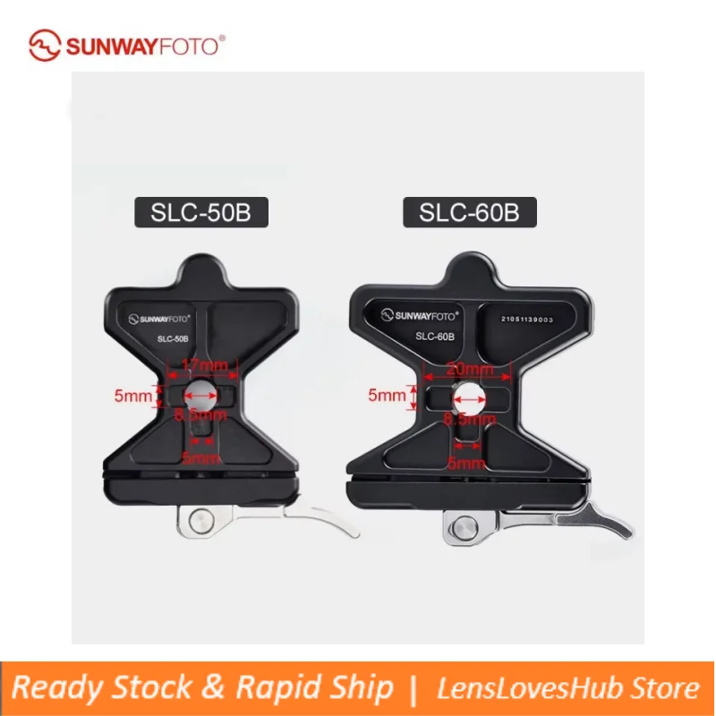 SUNWAYFOTO Universal Arca Swiss Quick Release Clamp RRS Compatible SLC-50B/SLC-60B
SUNWAYFOTO Universal Arca Swiss Quick Release Clamp RRS Compatible SLC-50B/SLC-60B