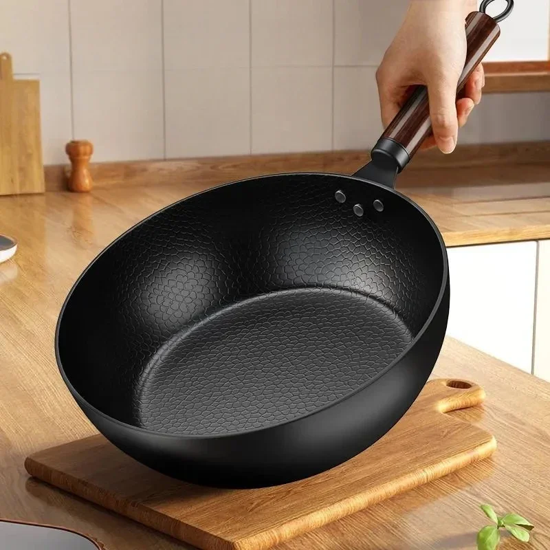 Non-coated Cast Iron Wok Non-stick Pan Smokeless Fried Pan Cook Pots Kitchen Cookware Chef Pan Cooking Tools
Non-coated Cast Iron Wok Non-stick Pan Smokeless Fried Pan Cook Pots Kitchen Cookware Chef Pan Cooking Tools