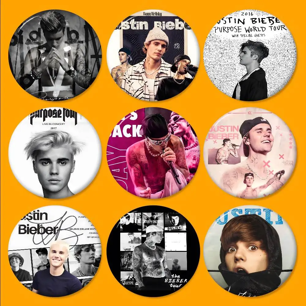 Singer J-Justin B-Bieber Customizable Soft Button Pin For Women Creative Jewelry Funny Badge Cartoon Lover Hat
Singer J-Justin B-Bieber Customizable Soft Button Pin For Women Creative Jewelry Funny Badge Cartoon Lover Hat