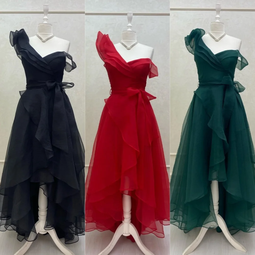Customized Elegant Organza Pleat A-line One-shoulder Midi Dresses Evening Dresses Classic Exquisite Modern Style Pastrol Unisex
Customized Elegant Organza Pleat A-line One-shoulder Midi Dresses Evening Dresses Classic Exquisite Modern Style Pastrol Unisex