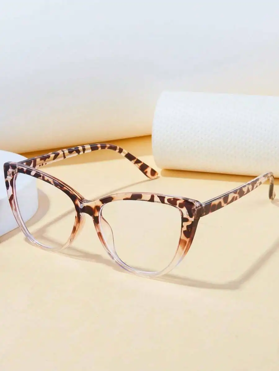 Unisex Cat Eye Leopard Print Transparent Lens Fashion Glasses For Daily Computer TV Gaming Phone Use
Unisex Cat Eye Leopard Print Transparent Lens Fashion Glasses For Daily Computer TV Gaming Phone Use