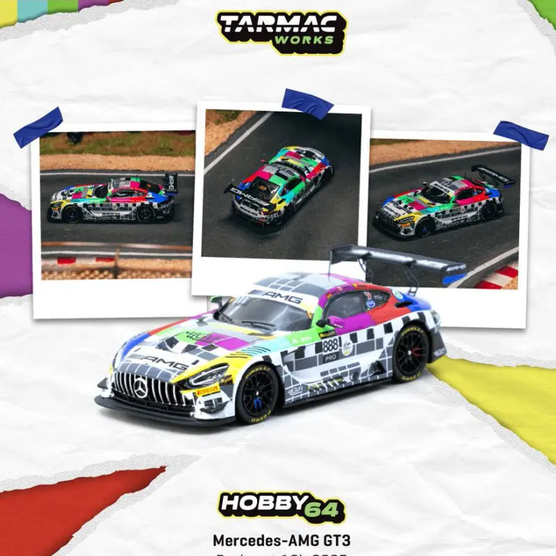 Tarmac Works 1:64 Mercedes AMG GT3 Bathurst 12h 2025 Гоночная модель автомобиля из сплава
Tarmac Works 1:64 Mercedes AMG GT3 Bathurst 12h 2025 Гоночная модель автомобиля из сплава