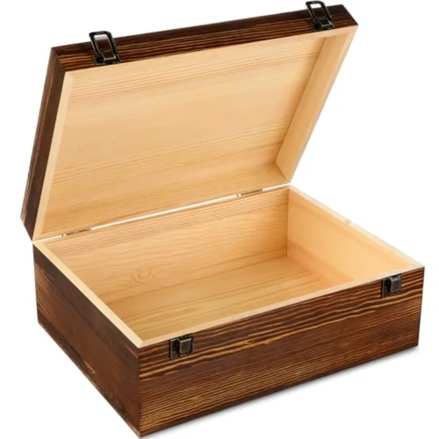 Extra Large Wooden Memory Box with Hinged Lid for Keepsakes Unfinished Pine DIY Craft Stash Wooden Box for Arts Gift and Storag
Extra Large Wooden Memory Box with Hinged Lid for Keepsakes Unfinished Pine DIY Craft Stash Wooden Box for Arts Gift and Storag