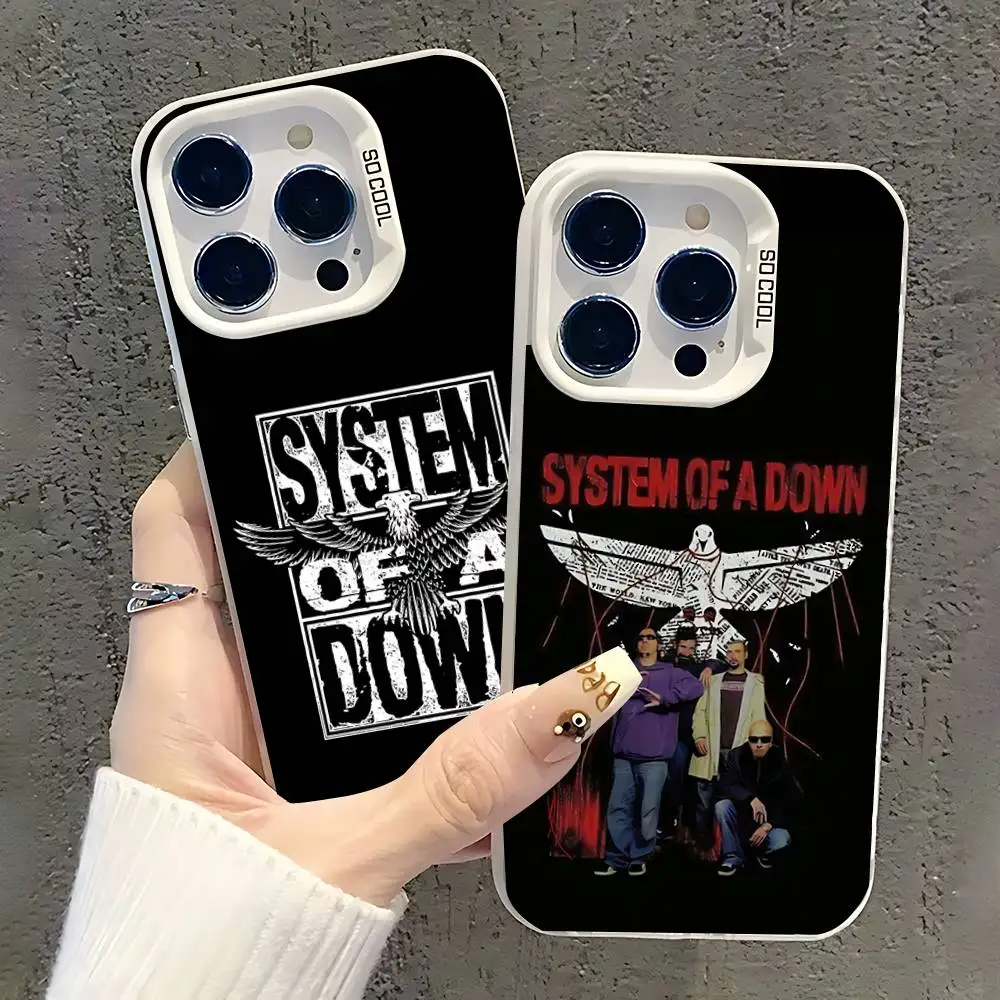 S-System of a Down Rock Phone Case For iPhone 17,16,15,14,13,12,11,Pro,XS,Max,Plus,Mini,SE White Candy Matte Shockproof Cover
S-System of a Down Rock Phone Case For iPhone 17,16,15,14,13,12,11,Pro,XS,Max,Plus,Mini,SE White Candy Matte Shockproof Cover