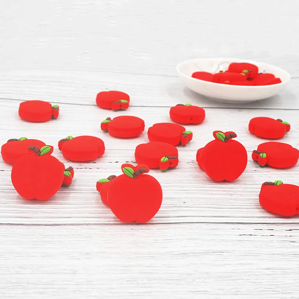 Chenkai 50pcs Apple Silicone Beads Fruit Beads BPA Free Baby Teething Infant Chewable Dummy Necklace Pacifier Toy Accessories
Chenkai 50pcs Apple Silicone Beads Fruit Beads BPA Free Baby Teething Infant Chewable Dummy Necklace Pacifier Toy Accessories