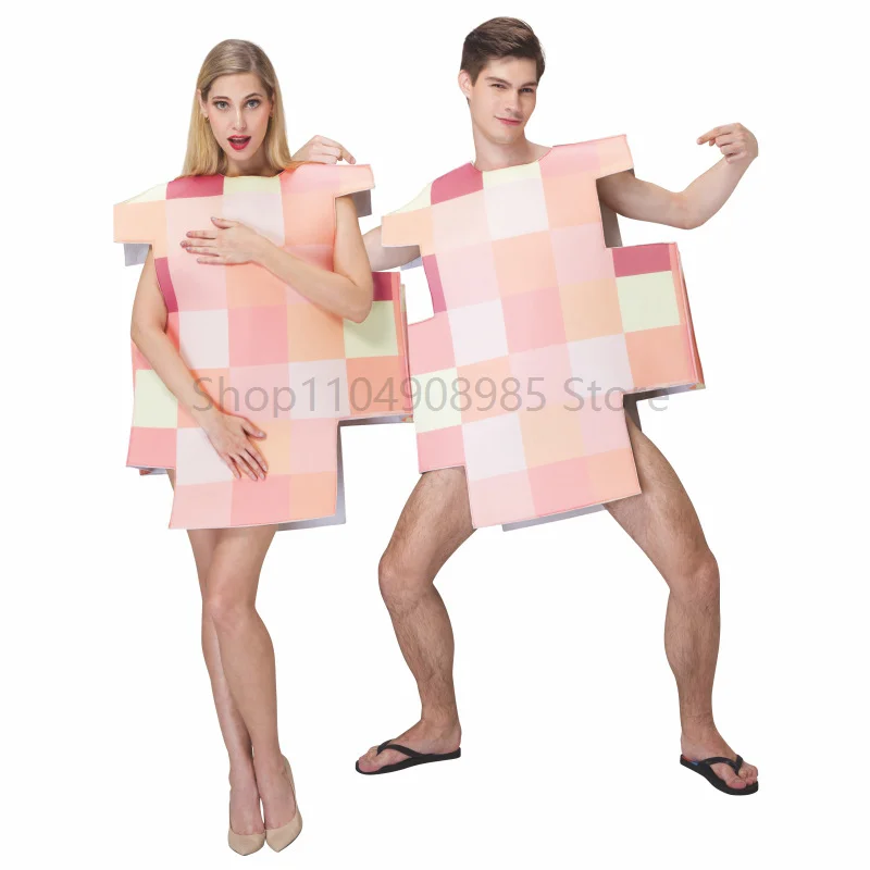 Unisex Men Nudity Mosaic Halloween Fancy Dress Up Women Funny Couple Naked Sim Cosplay Adult Children Pixelated Nude Costume
Unisex Men Nudity Mosaic Halloween Fancy Dress Up Women Funny Couple Naked Sim Cosplay Adult Children Pixelated Nude Costume