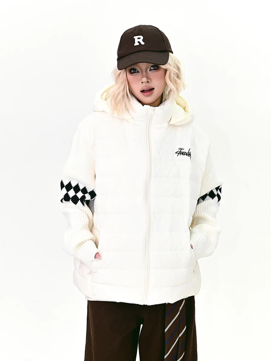 Новая женская зимняя куртка оверсайз из хлопка с вязаными вставками в стиле пэчворк, свободного кроя, в американском ретро-стиле, на молнии, для пар
Новая женская зимняя куртка оверсайз из хлопка с вязаными вставками в стиле пэчворк, свободного кроя, в американском ретро-стиле, на молнии, для пар