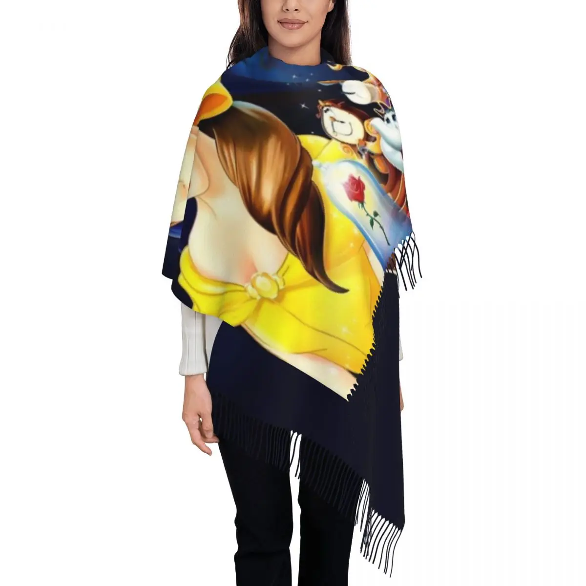 Женский шарф из фильма «Красавица и чудовище» на заказ, стильная зимняя шаль, накидки с кисточками
Женский шарф из фильма «Красавица и чудовище» на заказ, стильная зимняя шаль, накидки с кисточками