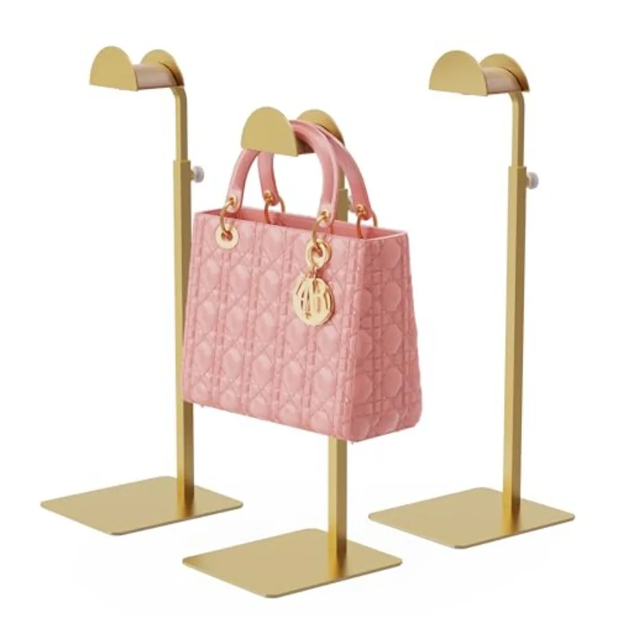 3 Pack Purse Display Stand, Adjustable Height 14.27" 24" Handbag Stand Stainless Steel with Wood Hook for Closet, Vanity and Re
3 Pack Purse Display Stand, Adjustable Height 14.27" 24" Handbag Stand Stainless Steel with Wood Hook for Closet, Vanity and Re