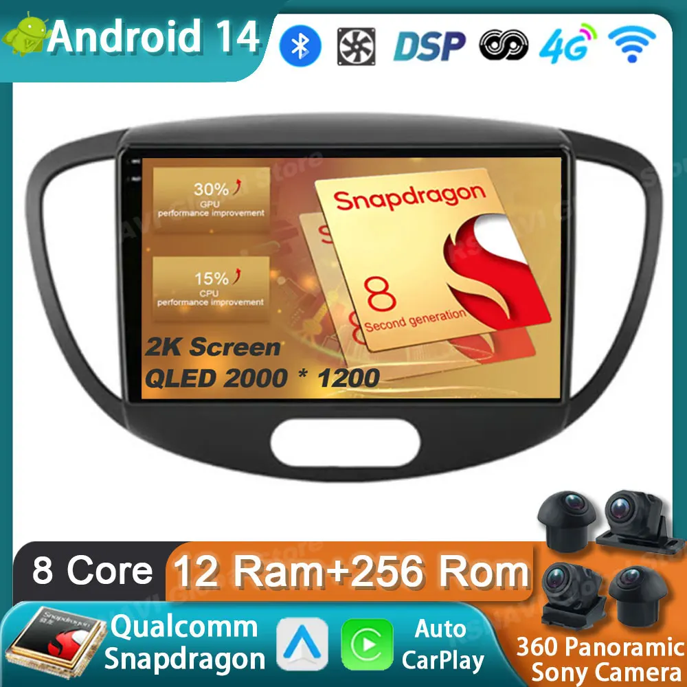 Автомобильный радиоприемник Android 14 для Hyundai i10 2007 2008 2009 2010-2013 GPS Carplay мультимедийный плеер Навигация стерео Авто DSP аудио DVD
Автомобильный радиоприемник Android 14 для Hyundai i10 2007 2008 2009 2010-2013 GPS Carplay мультимедийный плеер Навигация стерео Авто DSP аудио DVD