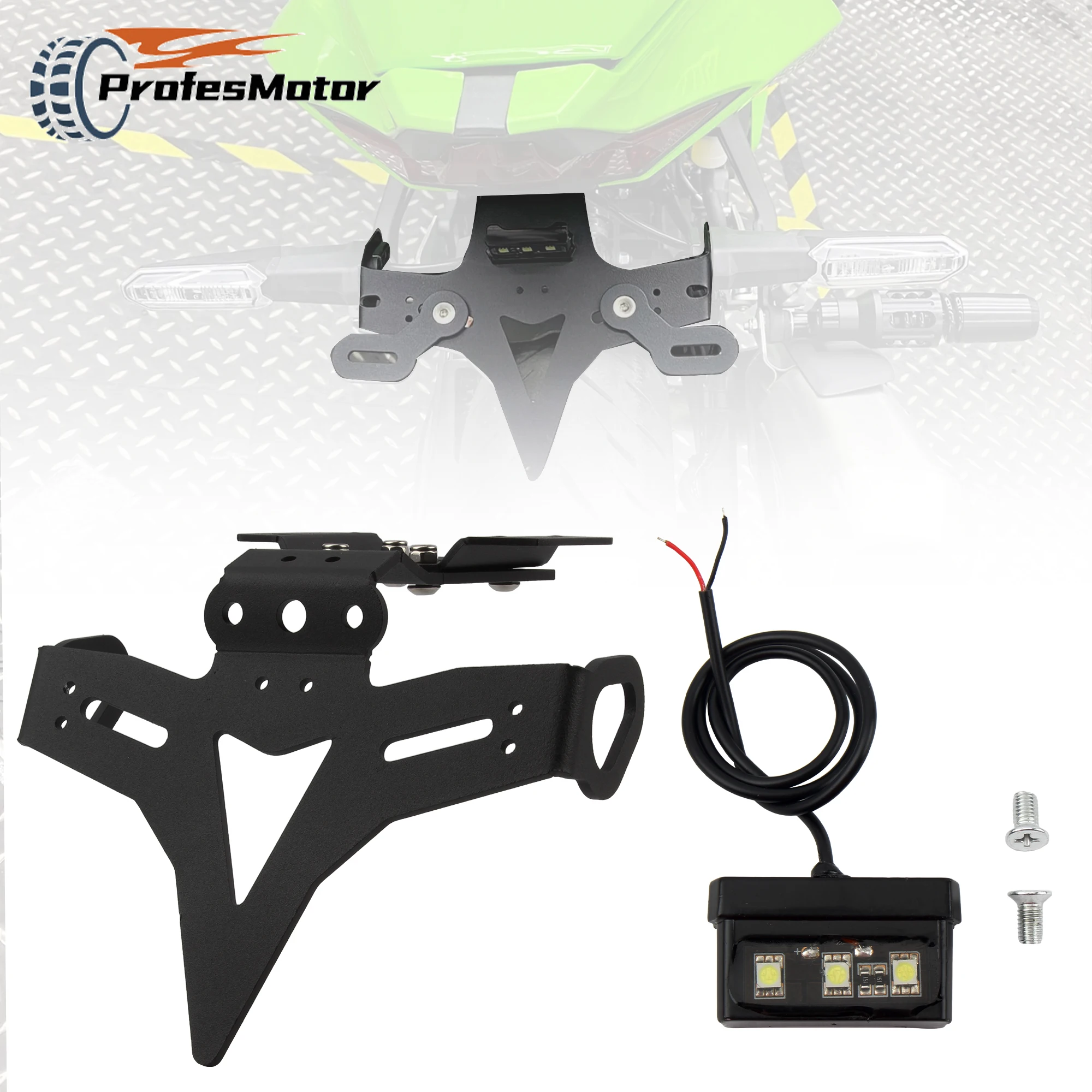 For Yamaha Motorcycle License Plate Bracket Fender License Protector Plate Holder Kit With LED Light MT-07/FZ-07 2013-2021 Parts
For Yamaha Motorcycle License Plate Bracket Fender License Protector Plate Holder Kit With LED Light MT-07/FZ-07 2013-2021 Parts