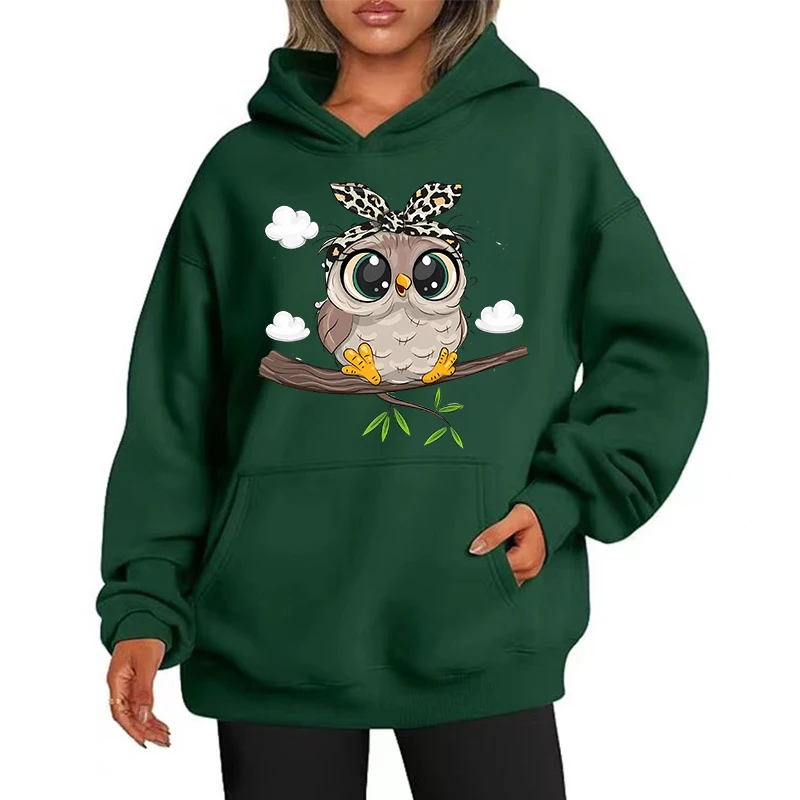 Женские толстовки с милым дизайном совы, повседневная толстовка в американском стиле, осенняя женская толстовка в стиле хип-хоп, повседневная флисовая одежда, женская толстовка
Женские толстовки с милым дизайном совы, повседневная толстовка в американском стиле, осенняя женская толстовка в стиле хип-хоп, повседневная флисовая одежда, женская толстовка