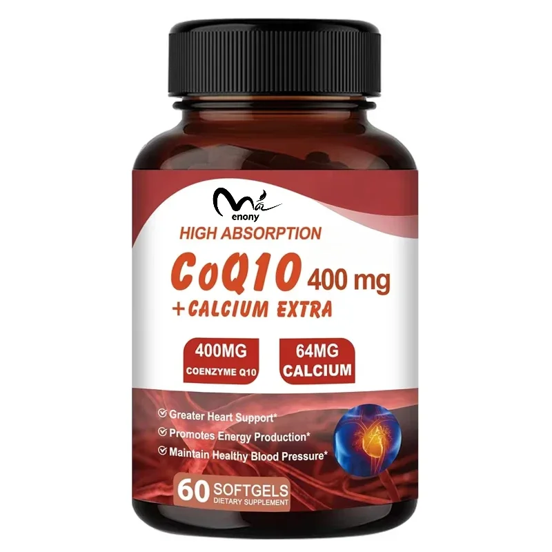 CoQ10 400mg capsules, Coenzyme Q10 supplement for cellular energy production, dairy free, gluten free -60 capsules
CoQ10 400mg capsules, Coenzyme Q10 supplement for cellular energy production, dairy free, gluten free -60 capsules