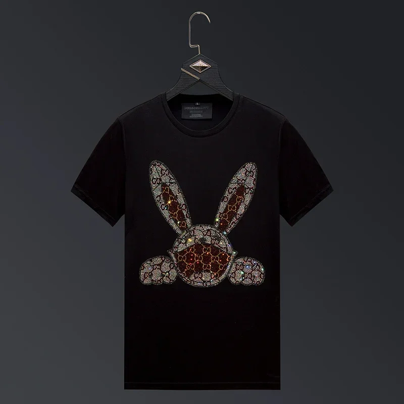 Plus Size Rhinestones Cartoon T Shirts Men High Quality Short Sleeve 2024 Fashion Streetwear O Neck Slim T-shirts Man Camisetas
Plus Size Rhinestones Cartoon T Shirts Men High Quality Short Sleeve 2024 Fashion Streetwear O Neck Slim T-shirts Man Camisetas