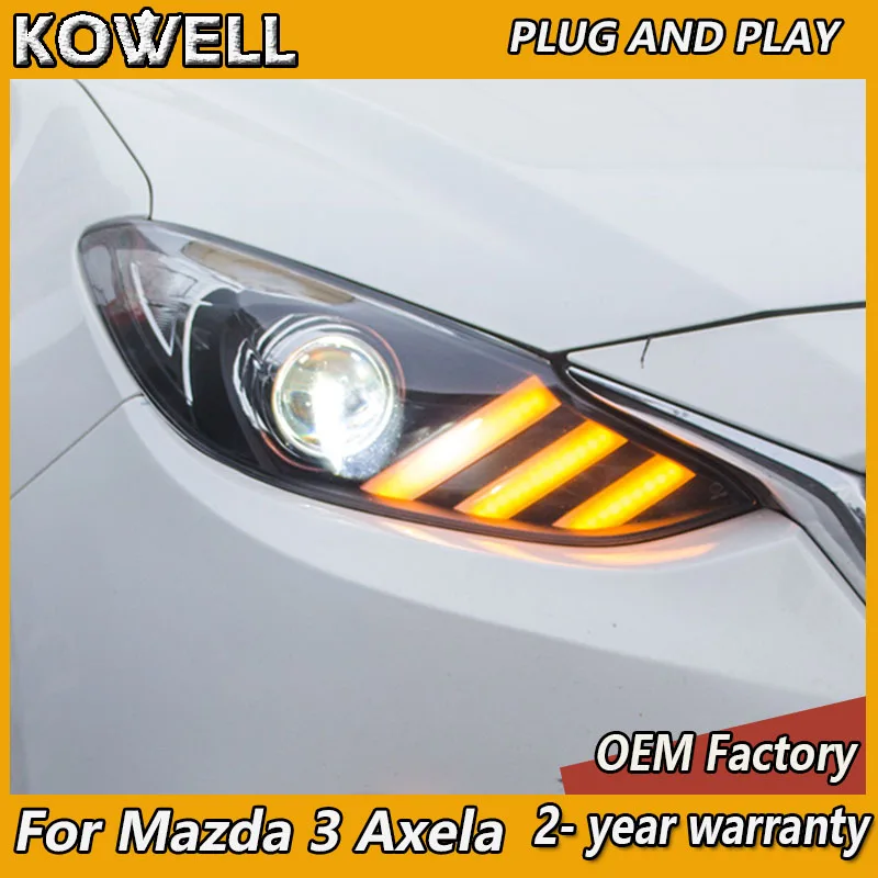 Car Styling for Mazda 3 Axela Headlight 2014-2016 Axela Head Lights DRL Turn Signal Low High Beam Projector Lens
Car Styling for Mazda 3 Axela Headlight 2014-2016 Axela Head Lights DRL Turn Signal Low High Beam Projector Lens