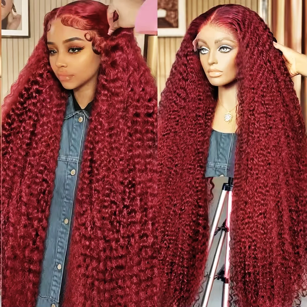 Deep Wave 99j Burgundy 13x6 HD Lace Front human hair Wig For Women 200 Density Brazilian Water Curly human hair Wigs Pre Plucked
Deep Wave 99j Burgundy 13x6 HD Lace Front human hair Wig For Women 200 Density Brazilian Water Curly human hair Wigs Pre Plucked