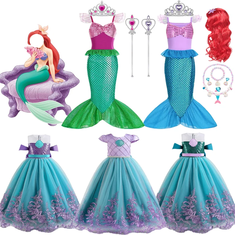 Mermaid Costume for Kids Cosplay Bow Princess Girls Dress Kids Sequin Birthday Party Prom Dresses Halloween Children Clothing
Mermaid Costume for Kids Cosplay Bow Princess Girls Dress Kids Sequin Birthday Party Prom Dresses Halloween Children Clothing