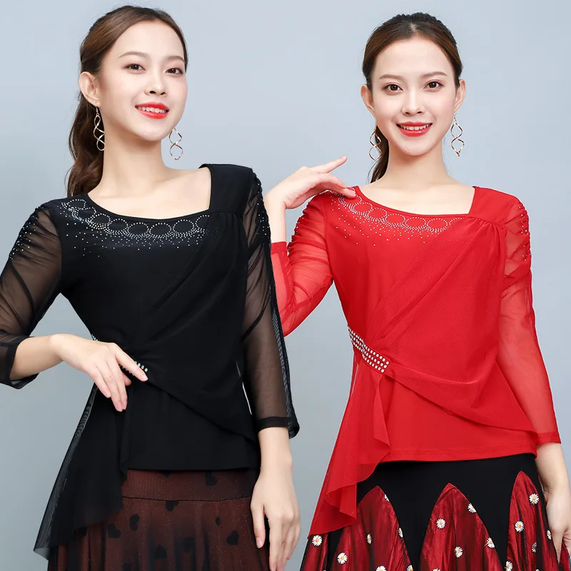Ballroom Dance Top Spring New Female Adult Latin Dance Long Sleeve Modern Dance Top
Ballroom Dance Top Spring New Female Adult Latin Dance Long Sleeve Modern Dance Top