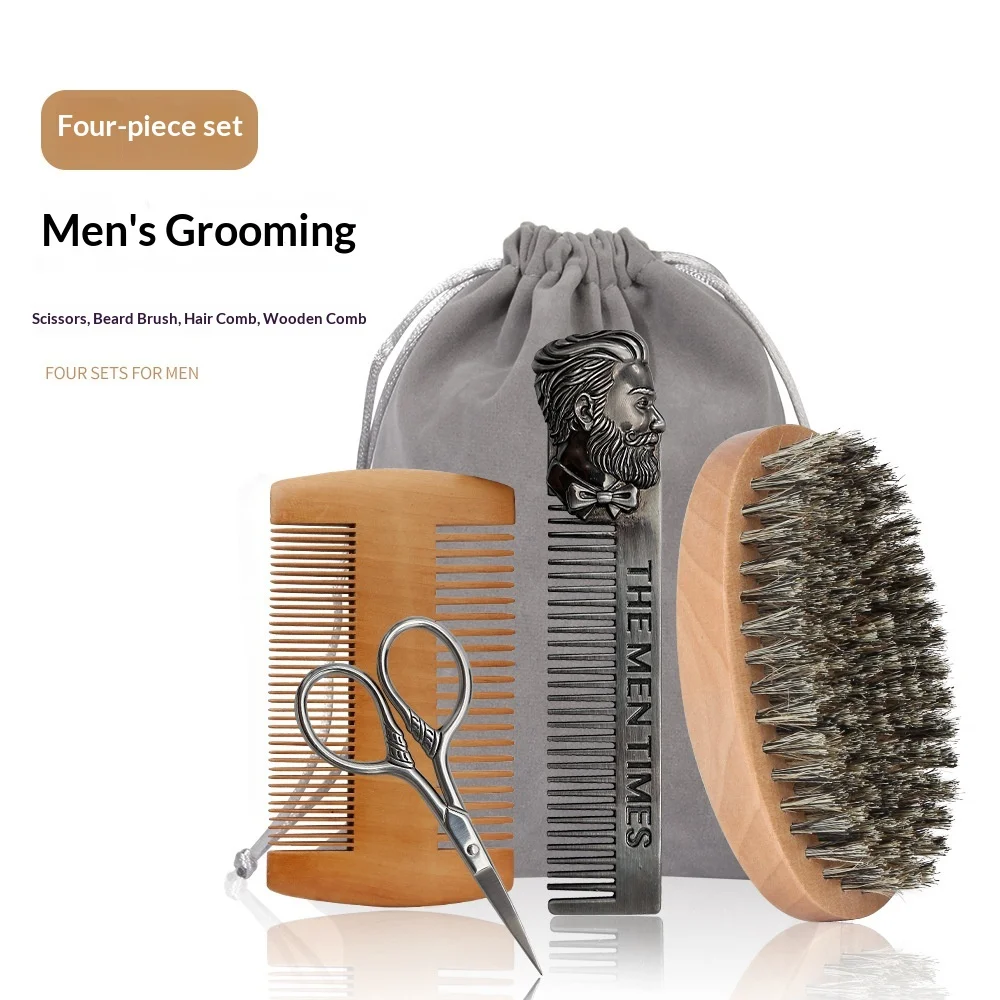 Custom Logo Wood Beard Brush and Comb Set for Men Gift Mustache Care Tool Natural Boar Bristle To Comb Beards
Custom Logo Wood Beard Brush and Comb Set for Men Gift Mustache Care Tool Natural Boar Bristle To Comb Beards