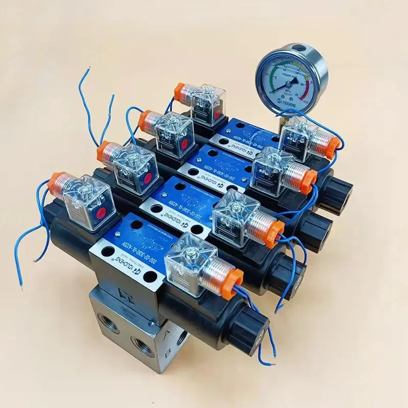 DSG-02-3C60 Series Solenoid Valve - 2-Way Control Hydraulic Directional Valve (12V/24V/220V) for Cylinders
DSG-02-3C60 Series Solenoid Valve - 2-Way Control Hydraulic Directional Valve (12V/24V/220V) for Cylinders