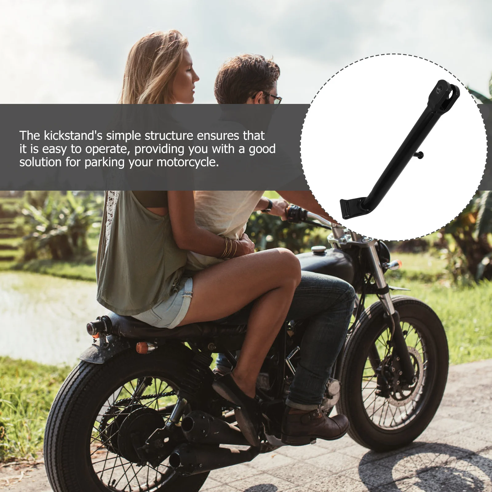 Motorcycle Side Kickstand Heavy Duty Steel Durable Support For Stable Parking Motorcycle Kickstand Replacement Scooter
Motorcycle Side Kickstand Heavy Duty Steel Durable Support For Stable Parking Motorcycle Kickstand Replacement Scooter