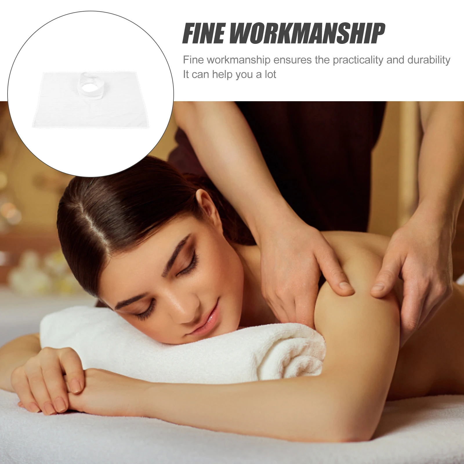Massage Table Sheets Satin Cloth Face Hole Spa Bed Cover Beauty Salon Massage Cloth Lightweight Practical Durability Textile Set
Massage Table Sheets Satin Cloth Face Hole Spa Bed Cover Beauty Salon Massage Cloth Lightweight Practical Durability Textile Set