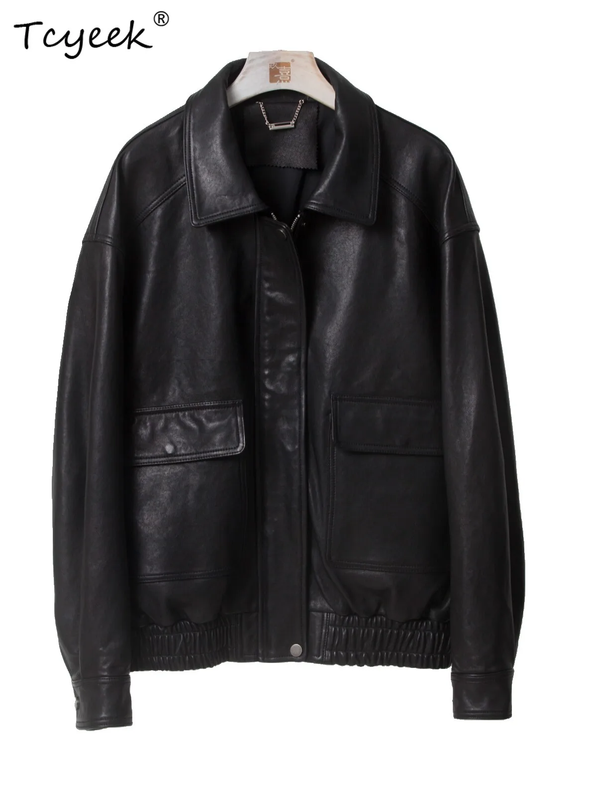 Tcyeek Real Leather Jacket Woman Vintage Sheepskin Motocycle Coat Women Autumn Clothes Vegetable Tanning Loose Fit Abrigo Mujer
Tcyeek Real Leather Jacket Woman Vintage Sheepskin Motocycle Coat Women Autumn Clothes Vegetable Tanning Loose Fit Abrigo Mujer