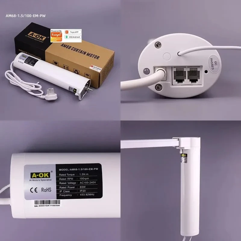 【CHIMU HOME】Smart Quiet Metal Curtain Motor, WiFi App Control Silent Electric Curtain Motor for Smart Home
【CHIMU HOME】Smart Quiet Metal Curtain Motor, WiFi App Control Silent Electric Curtain Motor for Smart Home