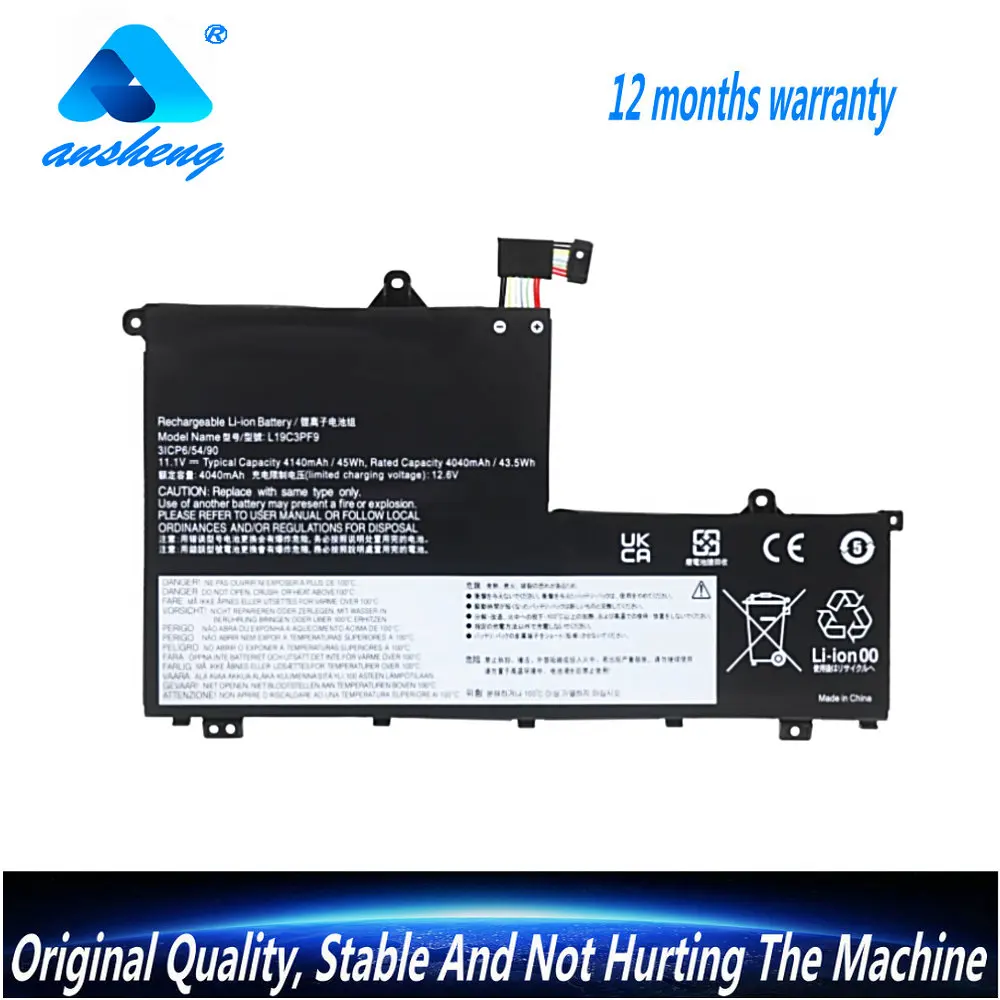 NEW L19D3PF2 Laptop Battery For Lenovo Thinkbook 14-IML 14-IIL 15-IIL 15-IML L19C3PF1 L19L3PF8 L19M3PF1 L19M3PF9 L19M3PF2
NEW L19D3PF2 Laptop Battery For Lenovo Thinkbook 14-IML 14-IIL 15-IIL 15-IML L19C3PF1 L19L3PF8 L19M3PF1 L19M3PF9 L19M3PF2