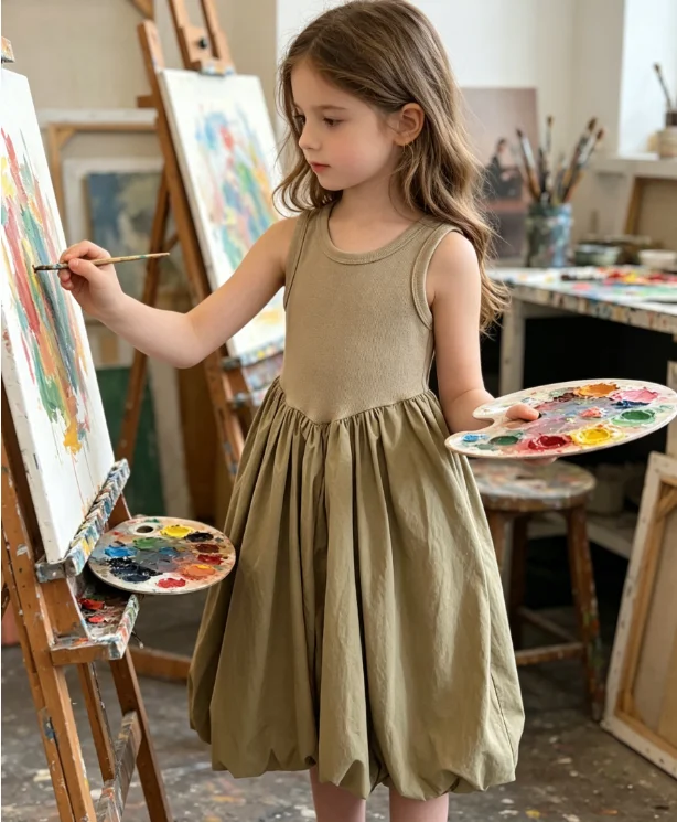 Girls Dress 2026 Summer New Splicing Backless Sleeveless Vest Skirt Holiday Beach Skirt Medium and Small Children
Girls Dress 2026 Summer New Splicing Backless Sleeveless Vest Skirt Holiday Beach Skirt Medium and Small Children