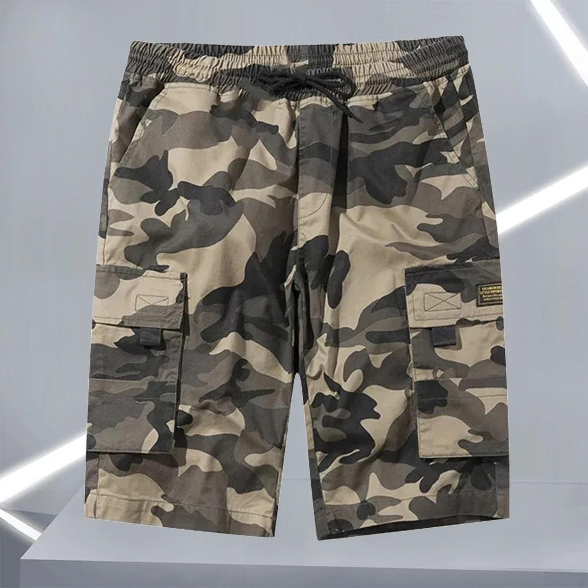 New Summer Men Cotton Cargo Camouflage Shorts Men Clothing Men Elastic Waist Loose Straight High-Quality Design Shorts Male 1988
New Summer Men Cotton Cargo Camouflage Shorts Men Clothing Men Elastic Waist Loose Straight High-Quality Design Shorts Male 1988