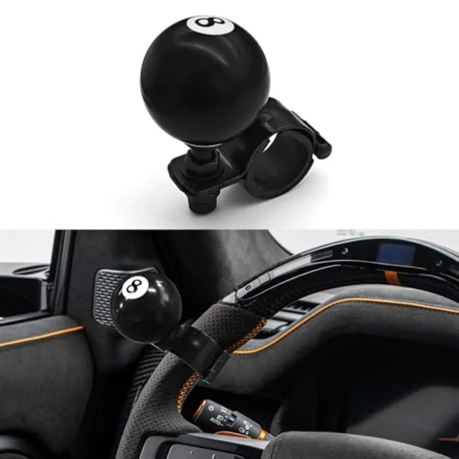 8 Ball Steering Wheel Knob Spinner, Suicide Knob, Heavy Car Turning Suicide Spinner Handle, Universal 360 Degrees Rotation Stee
8 Ball Steering Wheel Knob Spinner, Suicide Knob, Heavy Car Turning Suicide Spinner Handle, Universal 360 Degrees Rotation Stee