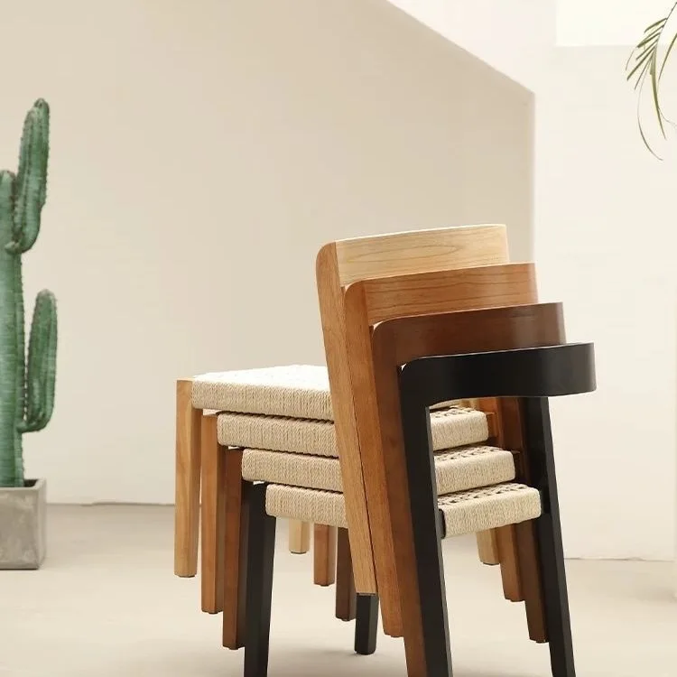 Solid wood Japanese dining chair household rope braided chair designer simple Nordic chair retro casual
Solid wood Japanese dining chair household rope braided chair designer simple Nordic chair retro casual