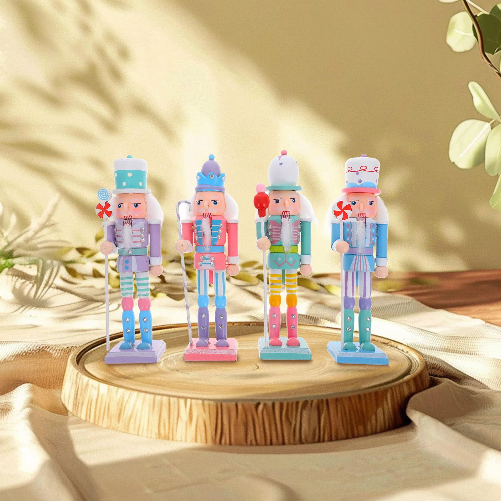 4Pcs Wooden Nutcracker Ornament Christmas Decorative Figure Festive Home Decoration for Living Room Mantel Table Centerpiece
4Pcs Wooden Nutcracker Ornament Christmas Decorative Figure Festive Home Decoration for Living Room Mantel Table Centerpiece