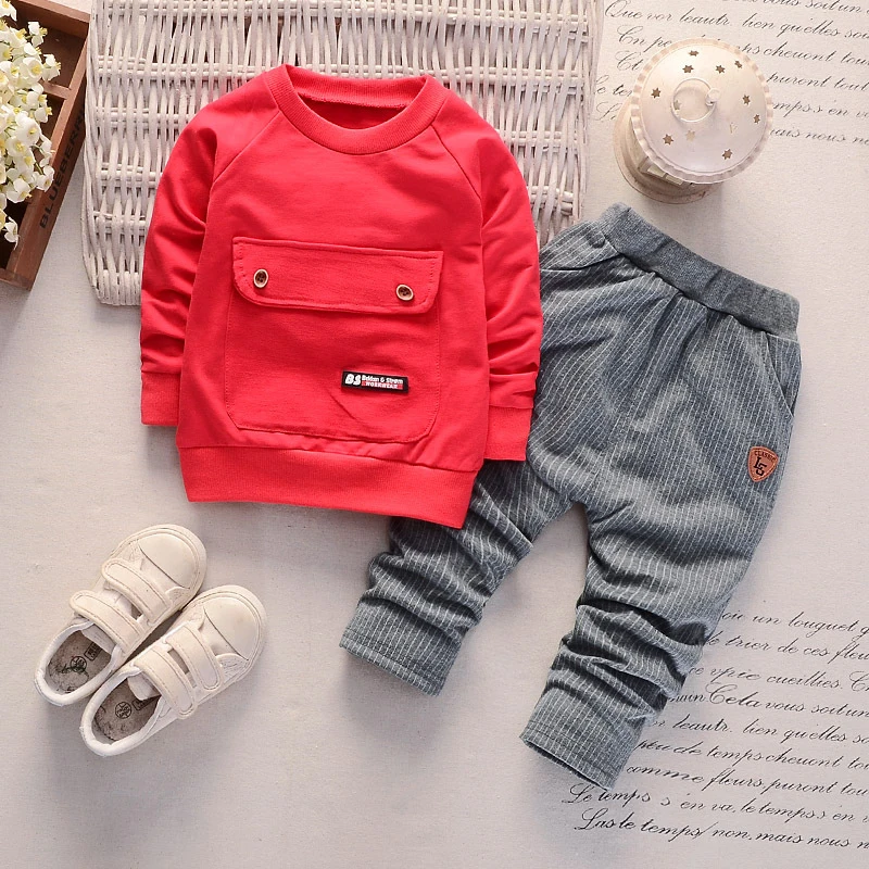 2PCS Baby Long Sleeve Set with Large Pocket Solid Fashion Vertical Stripe Pants for Infants
2PCS Baby Long Sleeve Set with Large Pocket Solid Fashion Vertical Stripe Pants for Infants
