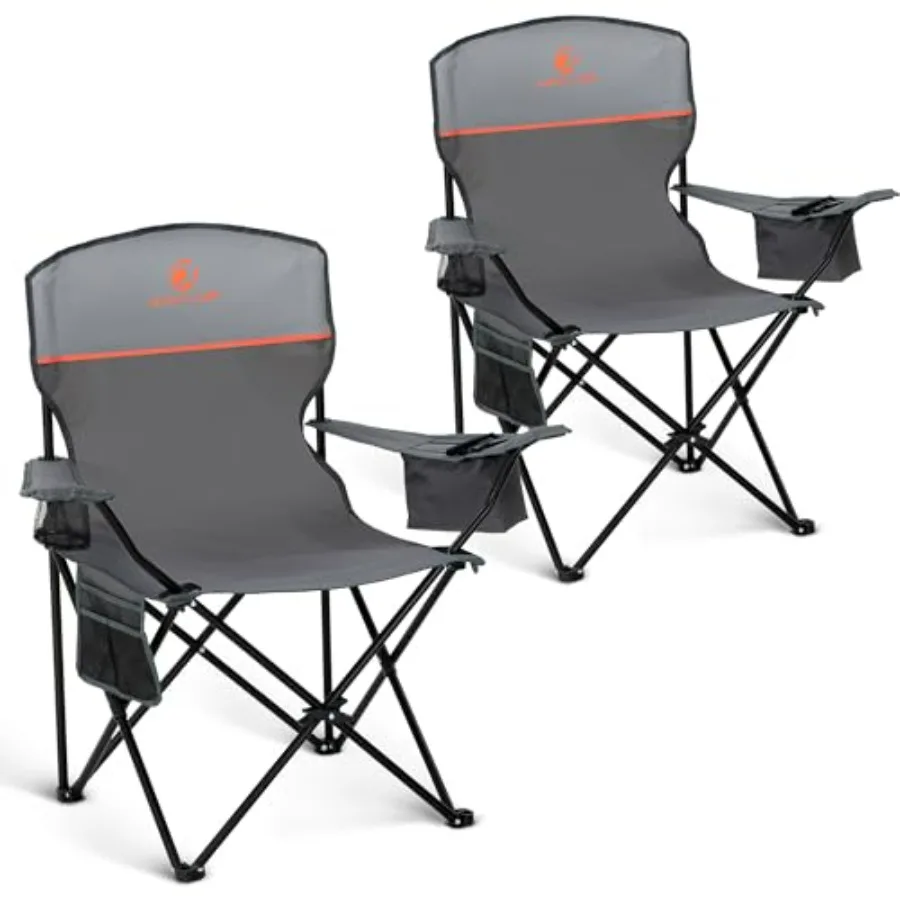 Camping Chair 2 Pack Portable Folding Chair with 3-Can Cooler, Side Pocket Cup Holder, Collapsible Lightweight Steel Frame, Bla
Camping Chair 2 Pack Portable Folding Chair with 3-Can Cooler, Side Pocket Cup Holder, Collapsible Lightweight Steel Frame, Bla